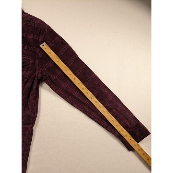Levi's Button-Down Men's Small Corduroy Worker Relaxed-Fit Shirt Fig Purple $65 - Picture 7 of 16